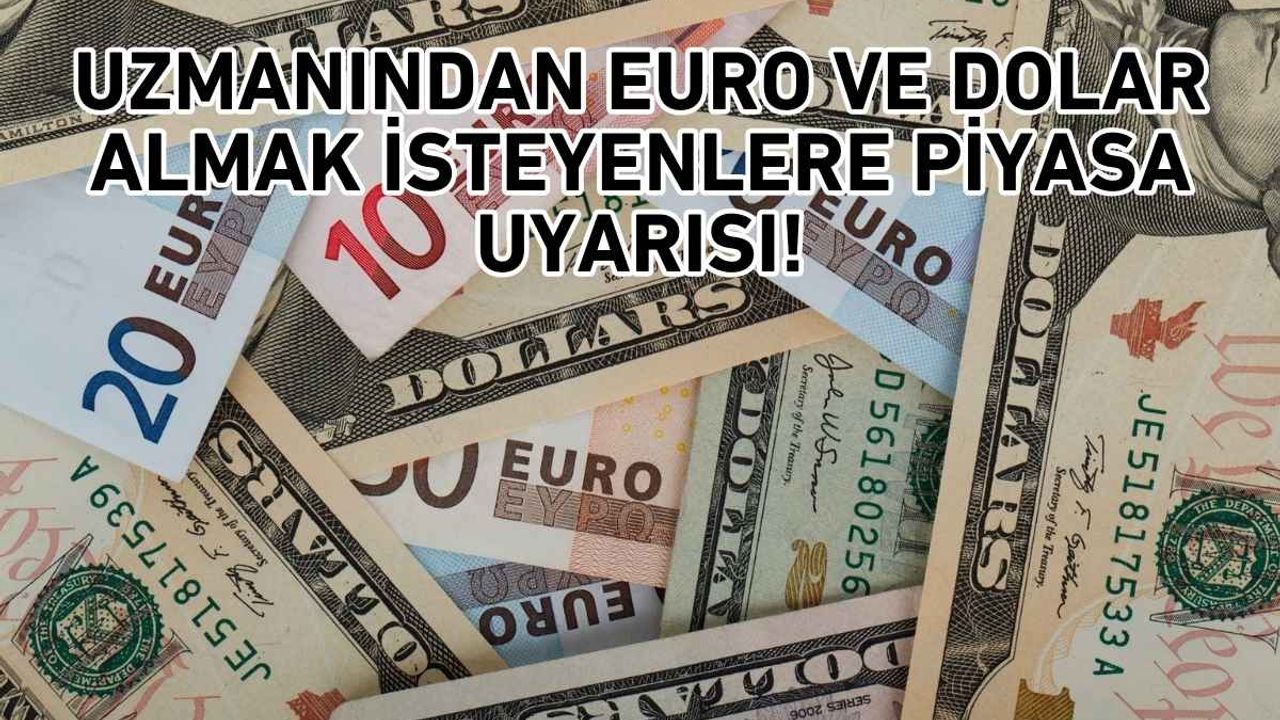 Uzmanından Euro ve Dolar almak isteyenlere piyasa uyarısı!