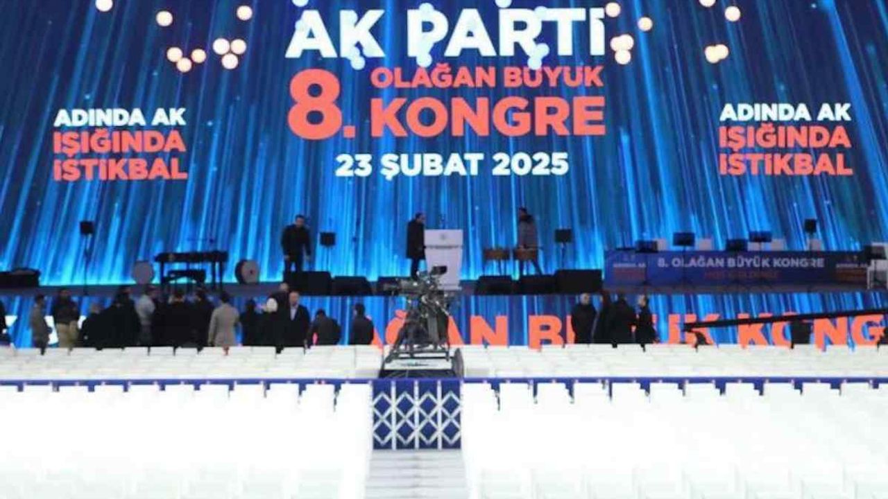 AK Parti 8. Olağan Kongresi için geri sayım başladı, rekor katılım bekleniyor!