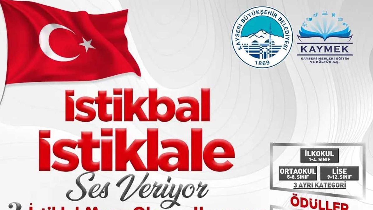 'İstikbal İstiklale Ses Veriyor' yarışmasına başvurular sürüyor