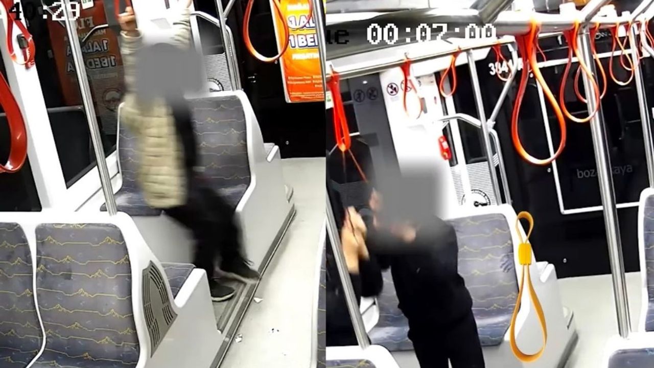 Kayseri'de tramvaya zarar veren 13 yaşındaki çocuğun 39 suç kaydı çıktı!