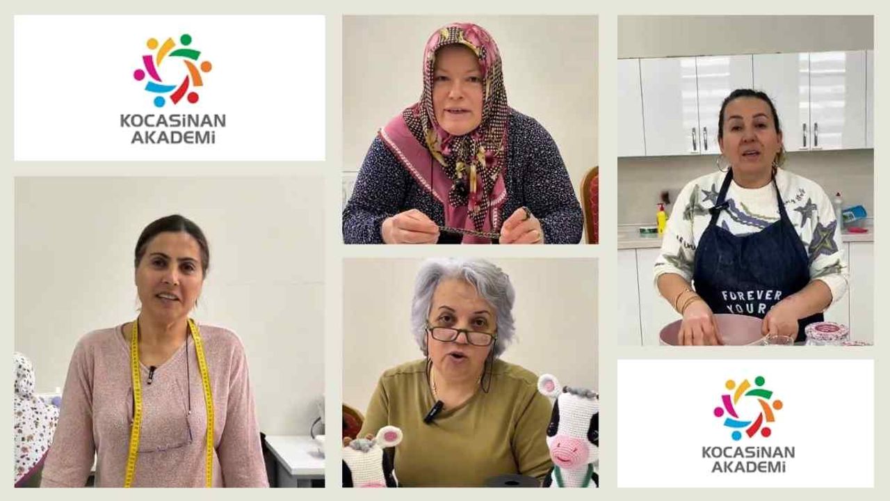 Kocasinan Akademi’de kursiyerler hem öğreniyor hem üretiyor