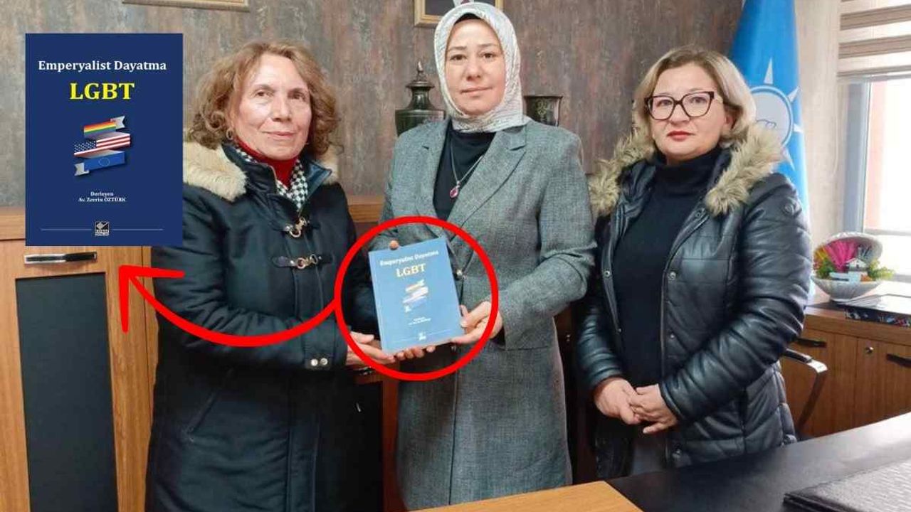 AK Parti Kayseri Kadın Kolları Başkanı Meral Koşar’ın LGBT pozu olay oldu!
