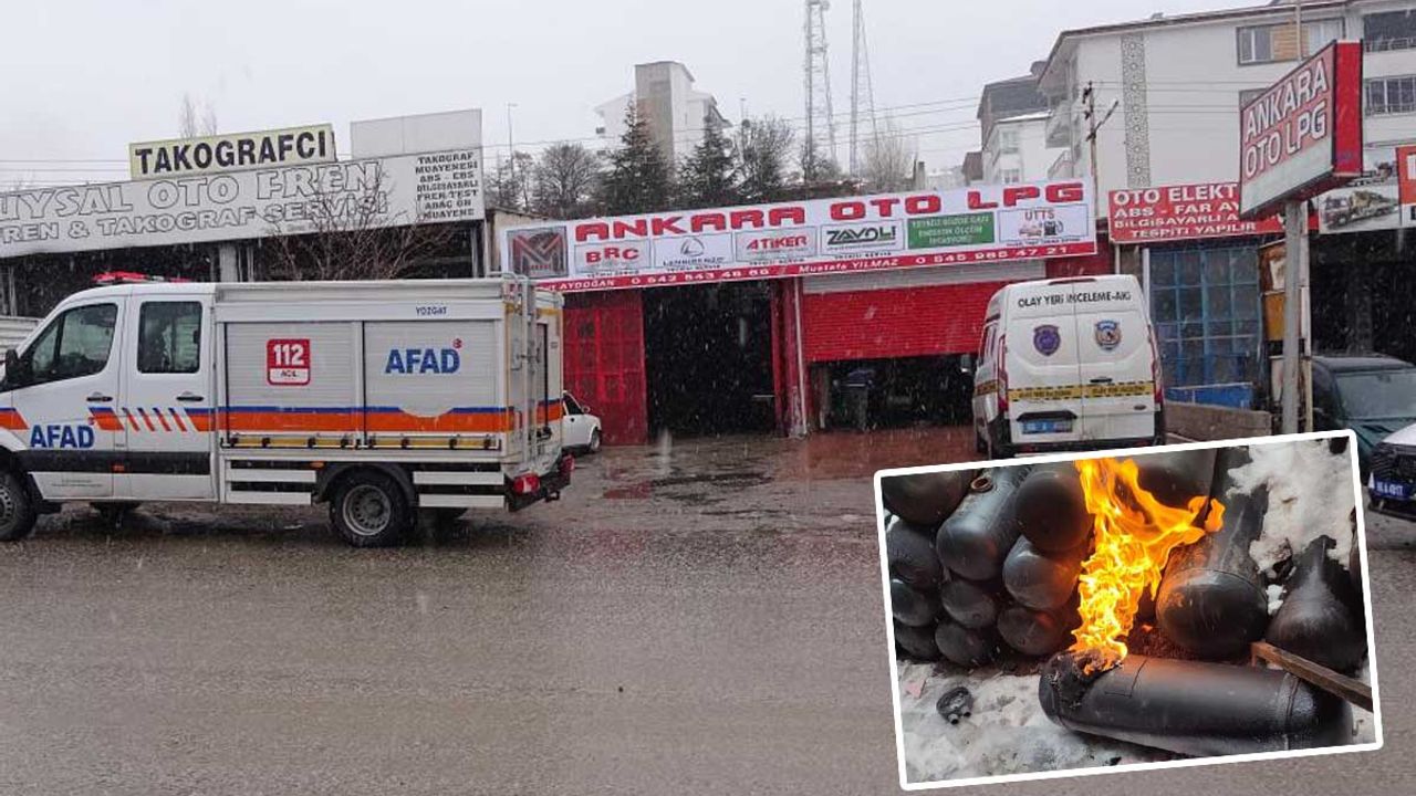 LPG tankından dökülen gaz patladı! 4 kişi yaralandı