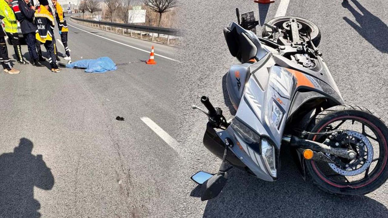 21 Yaşındaki motosiklet sürücüsü hayatını kaybetti
