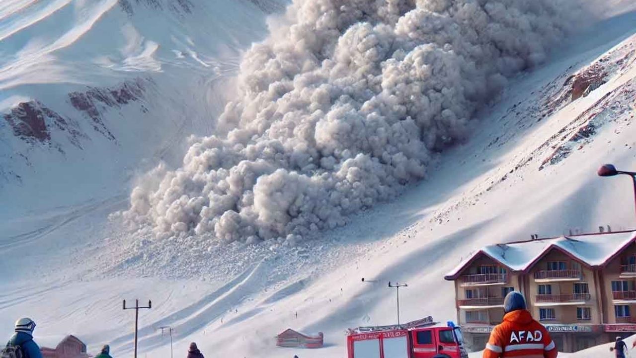 Kayseri'de Erciyes'te Çığ Paniği: Ekipler Bölgeyi İnceledi