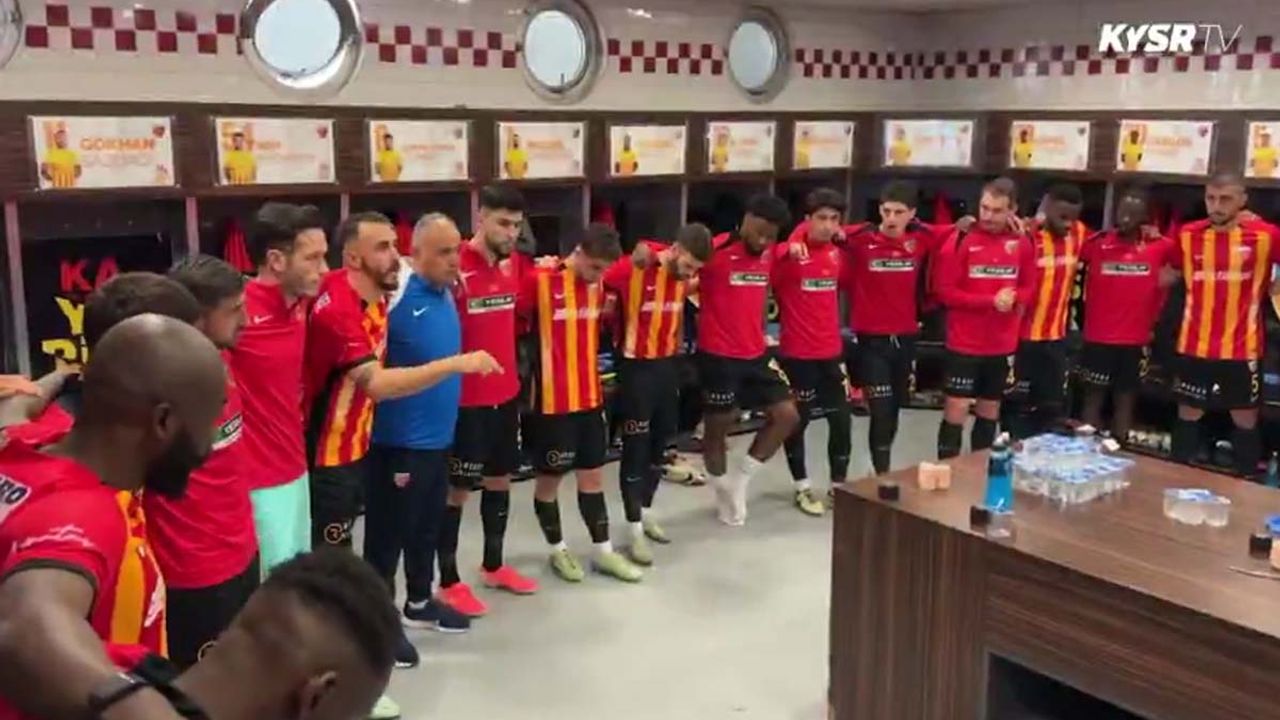 Kayserispor kaptanı Gökhan Sazdağı'nın motivasyon konuşması gündem oldu