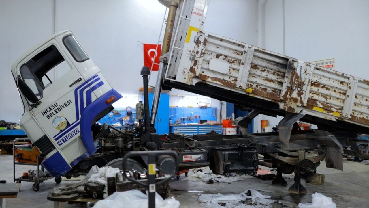 Kayseri'de İncesu Belediyesi araç tamirinden bakın kaç milyon tasarruf sağladı!