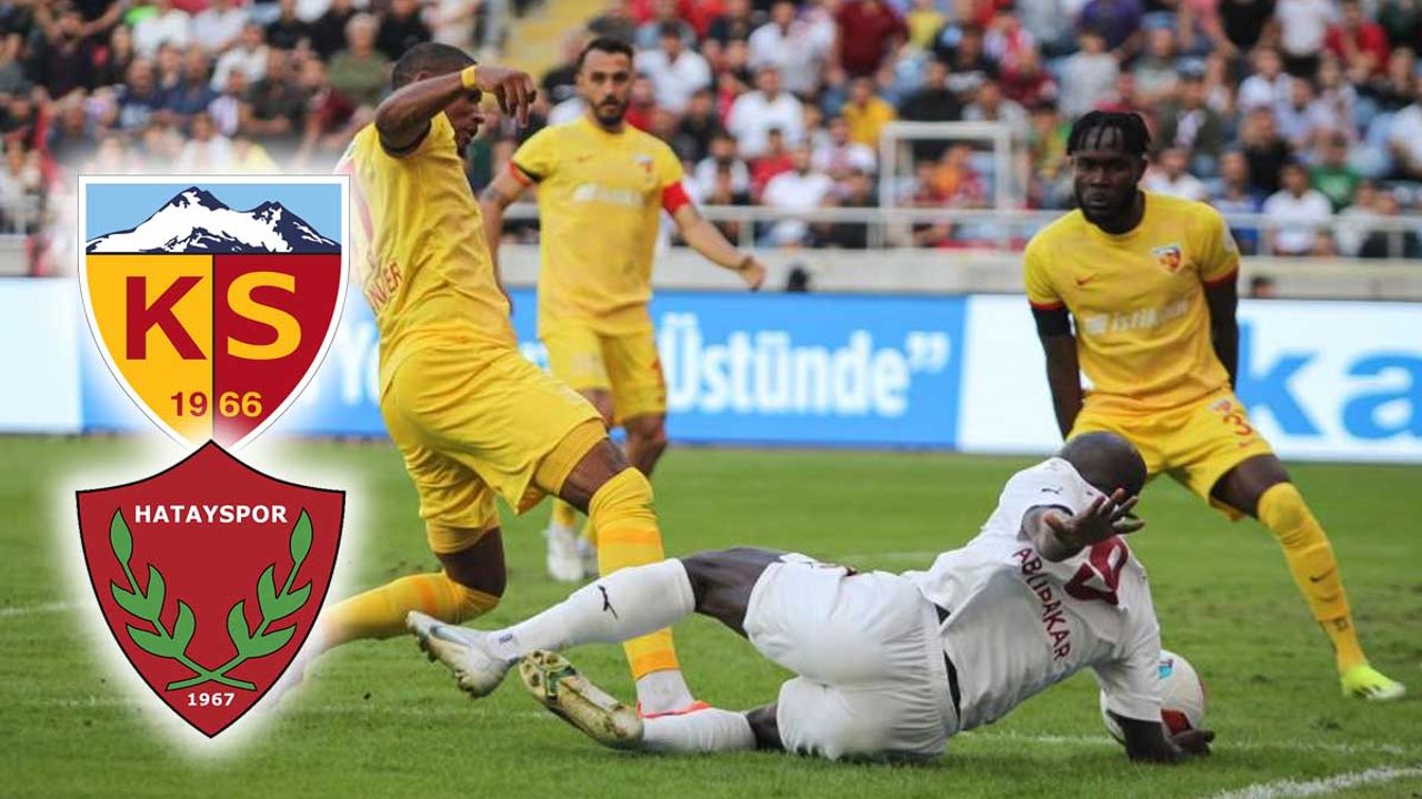 Kayserispor ile Hatayspor 10. kez karşı karşıya! Kazanan kim olacak?