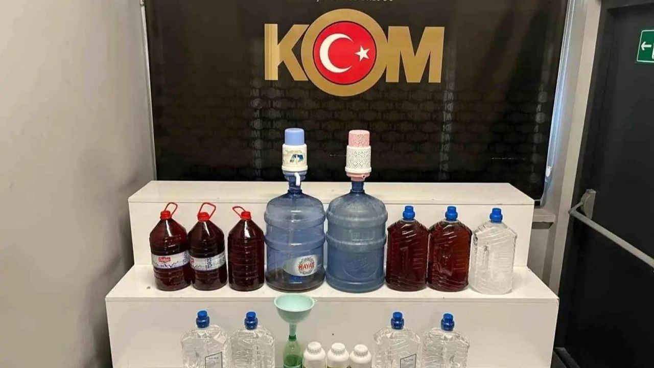 Kayseri’de sahte alkol operasyonu!