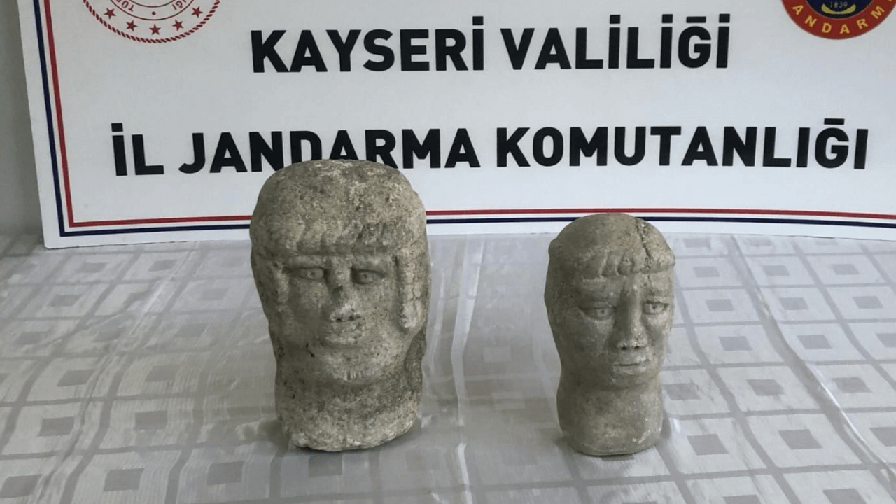 Kayseri’de Roma ve Bizans dönemine ait tarihi eserler ele geçirildi!