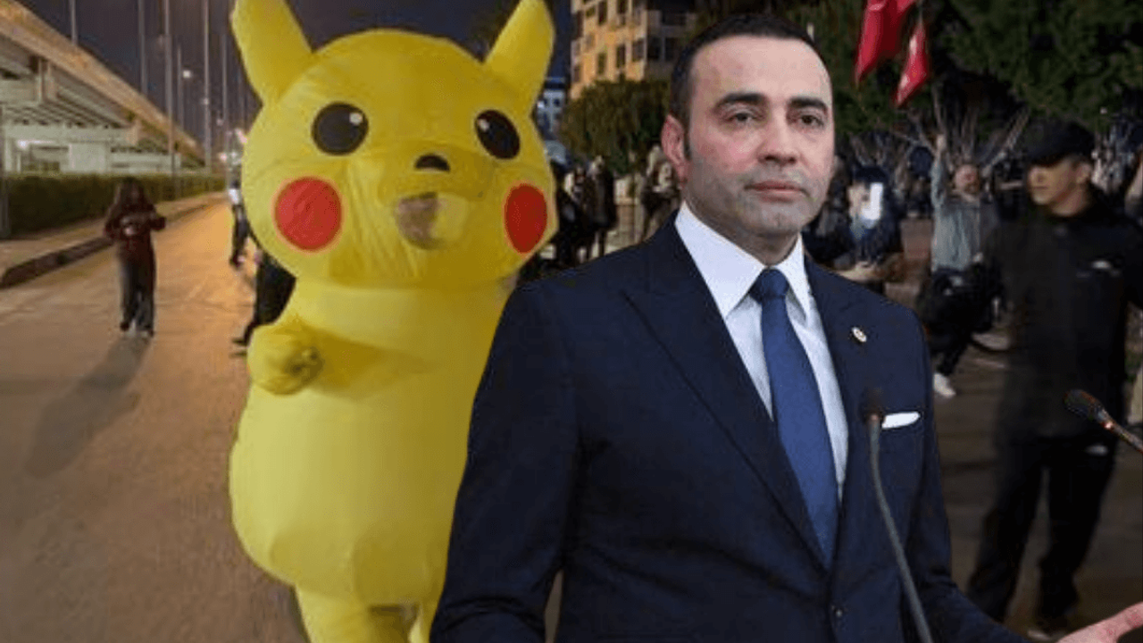 Kayserili milletvekili Aykut Kaya, fenomen eylemci Pikachu’yla buluştu!