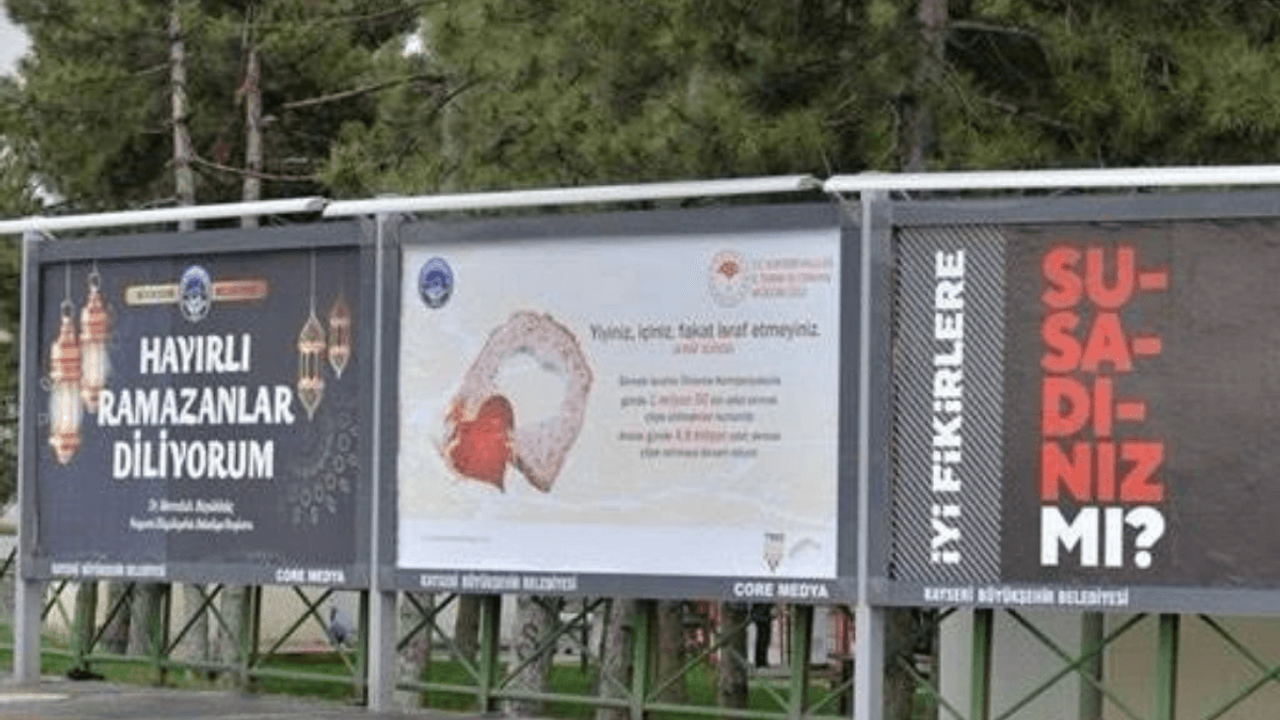 Kayseri’de reklam şirketine el konuldu! Panolar devletin eline geçti!