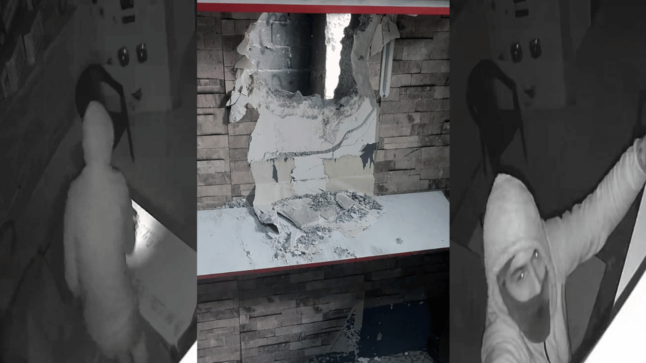 Balyozla duvar kırıp suç ortağıyla 650 bin TL’lik vurgun yaptı! Savunması pes dedirtti!