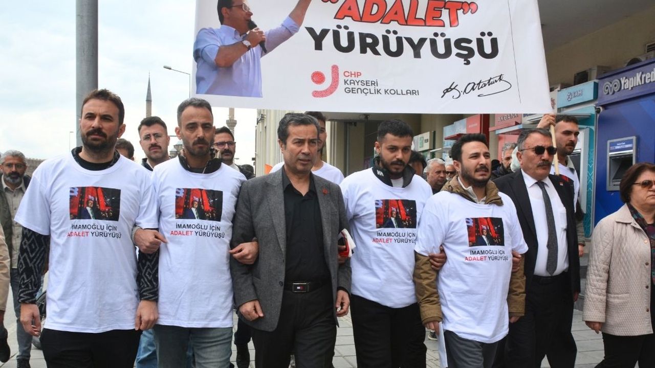 CHP’liler Yozgat yürüyüşüne Kayseri’den başladı!