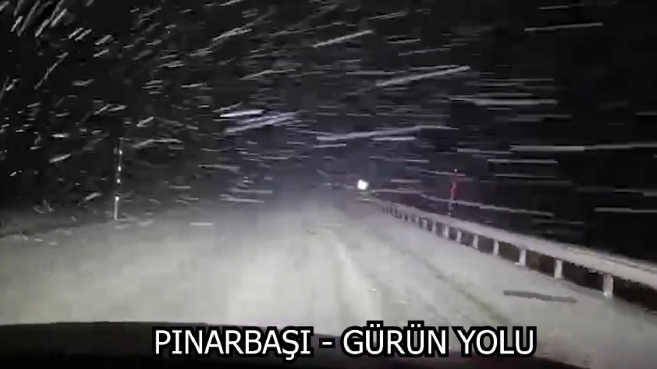 Kayseri'de yola çıkacaklar dikkat! Pınarbaşı Gürün yolu açıldı