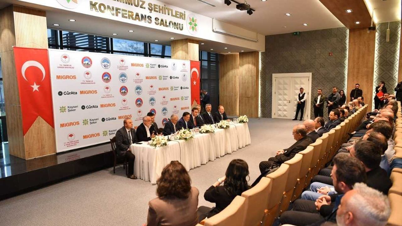 Kayseri'de tarım için harekete geçtiler! İş birliği için imzalar atıldı