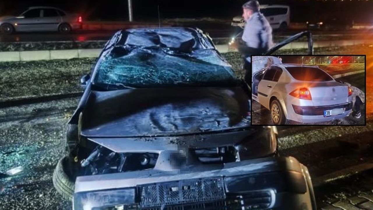 Kayseri plakalı araç Sivas'ta takla attı! Yaralılar var