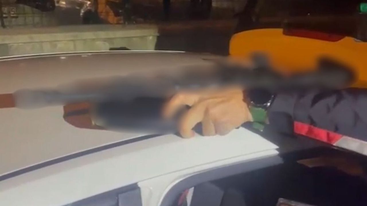 Kayseri'de düğün konvoyundaki silahlı maganda yakalandı!
