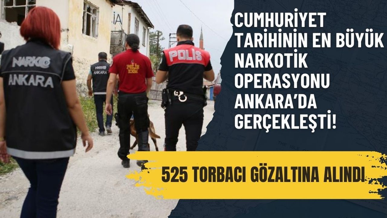 Kayseri İl Emniyet Müdürlüğü’nden suç örgütüne yönelik dev operasyon!