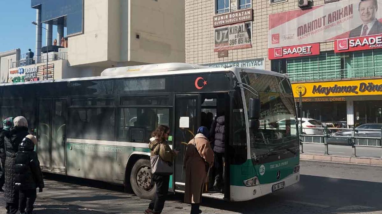 Kayseri’de toplu ulaşımda yenilik! Sefer saatleri güncellendi!
