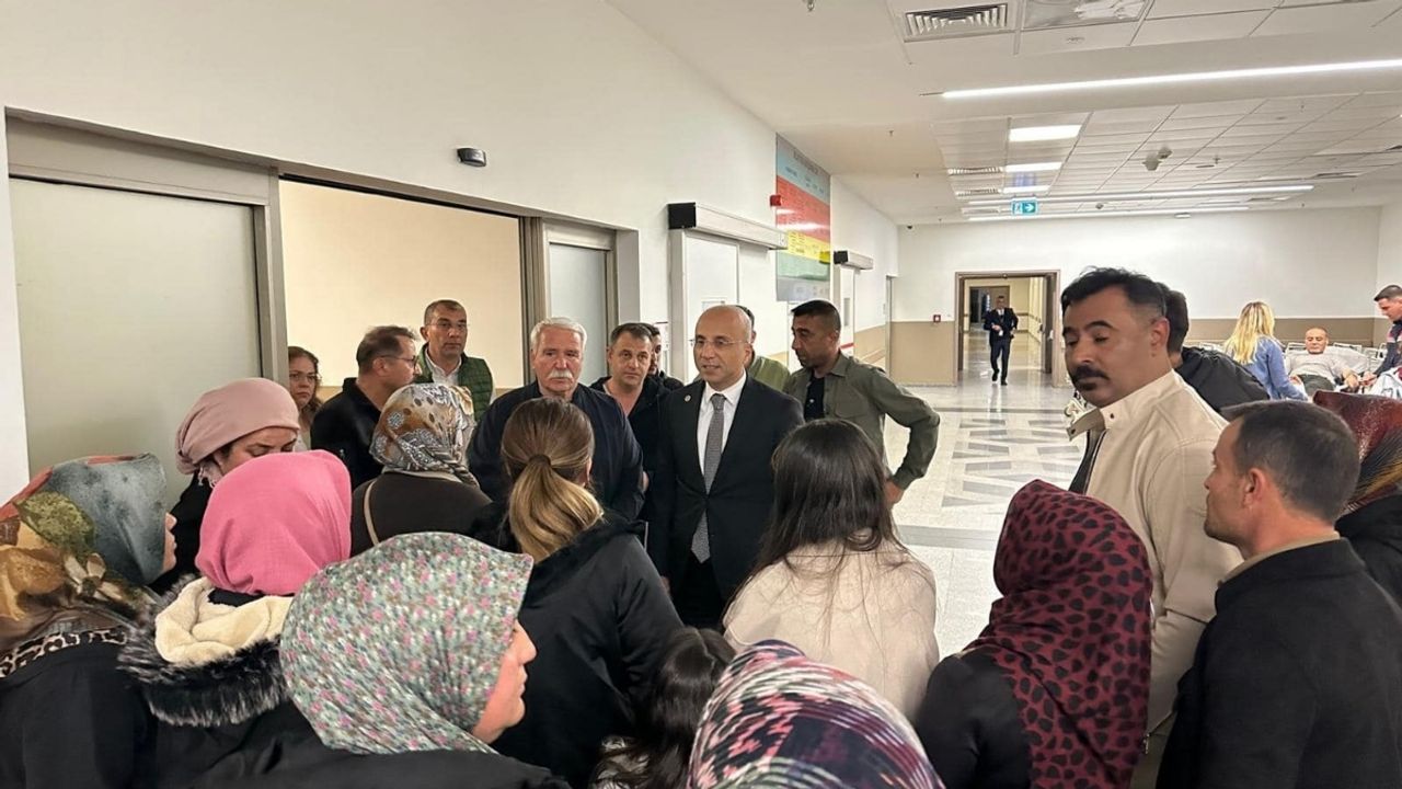 Kayseri Milletvekili maden ocağında yaralananları ziyaret etti!