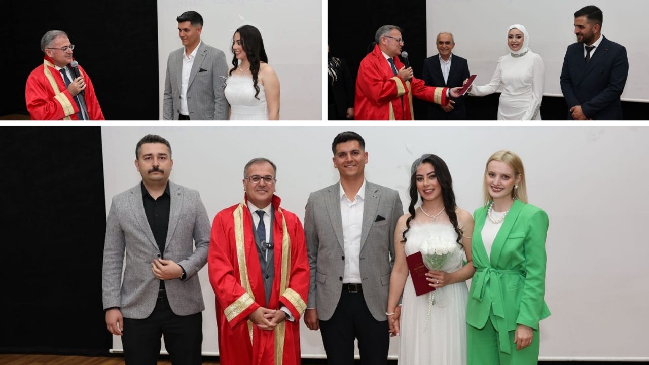 Kayseri'de çiftler anlamlı günde 'evet' dedi: 05.05.2025 tarihini ölümsüzleştirdiler!