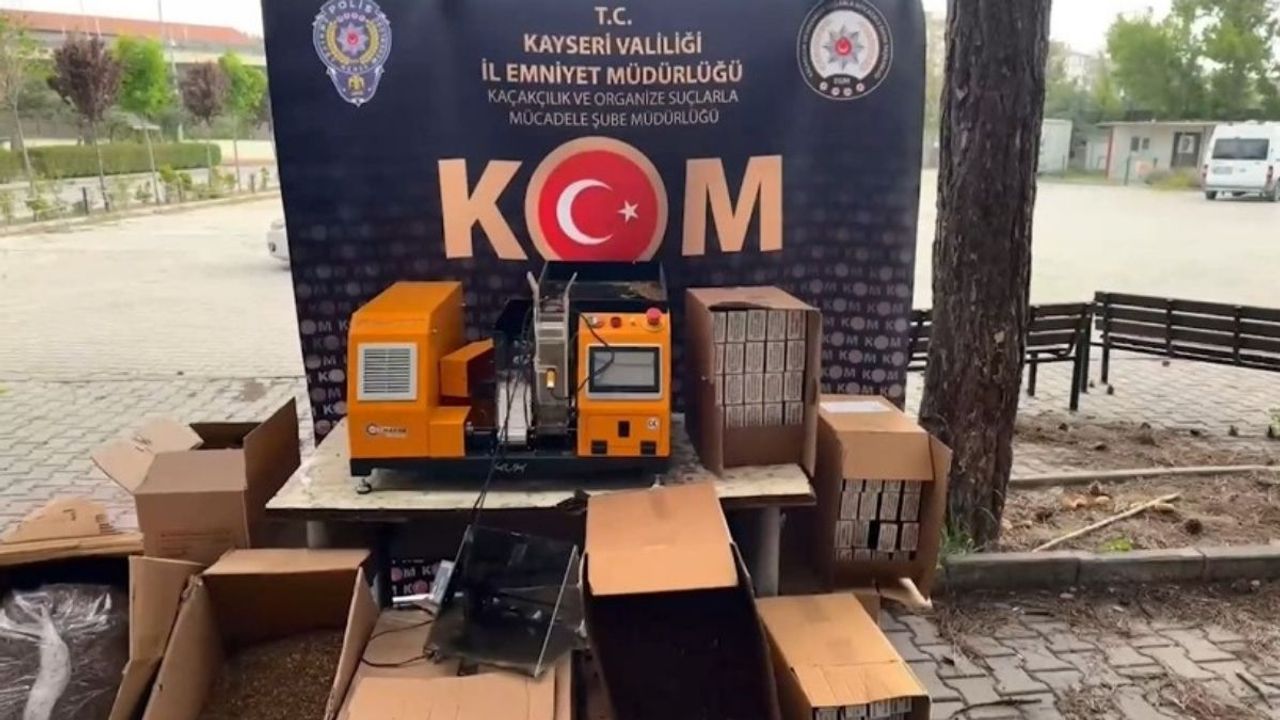 Kayseri'de kaçakçılara baskın! 50 bin adet ele geçirildi
