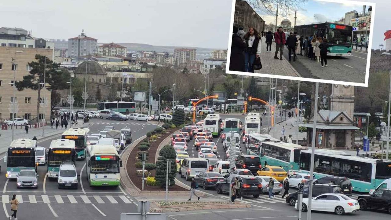 Kayseri’de toplu ulaşım çileye döndü!