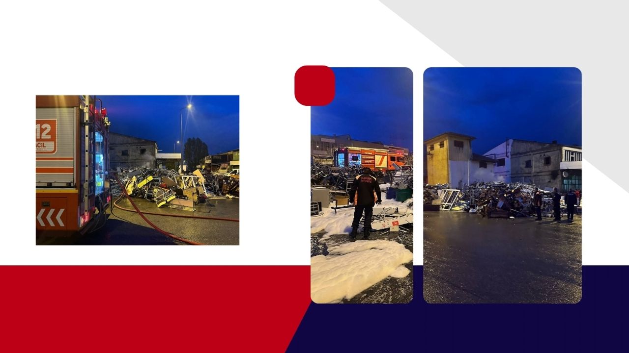 Kayseri'de yıldırım düştüğü yeri yaktı!