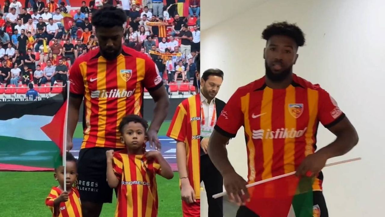 Kayserispor’un golcüsü Nazon’dan Filistin paylaşımı!