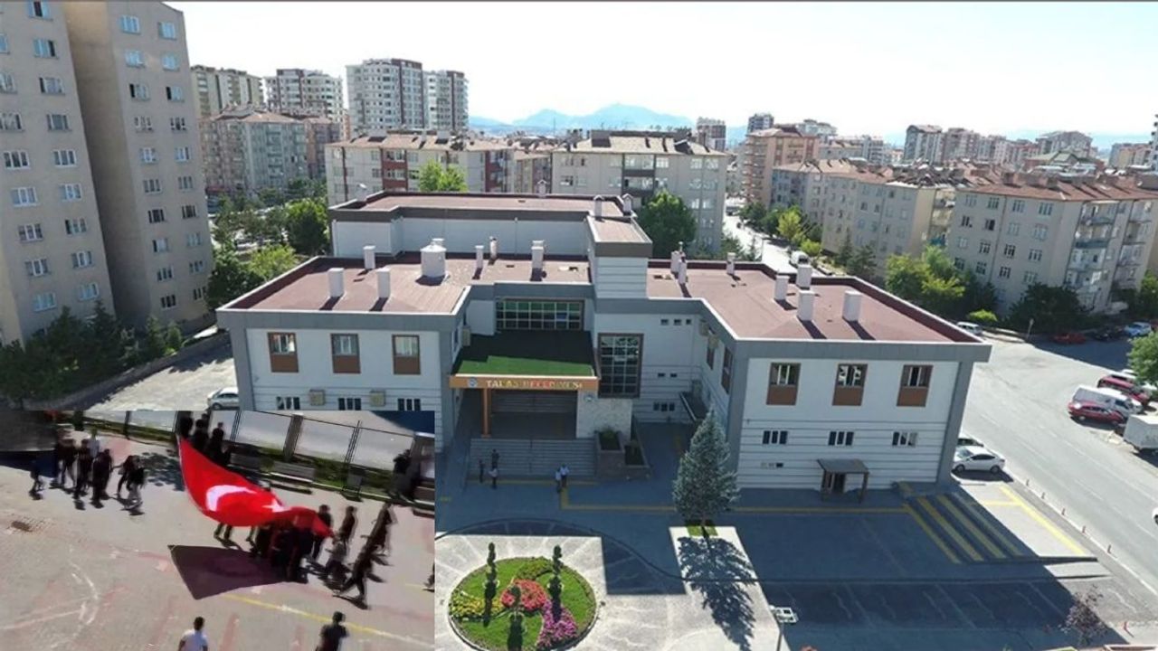 Talas'ta ilginç görüntüler herkesi duygulandırdı: Türk bayrağını yere düşmeden yakaladılar!