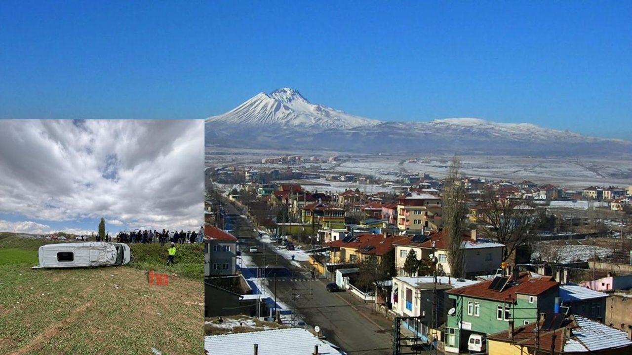 Kayseri'de öğrencileri taşıyan minibüs devrildi: Çok sayıda yaralı var!