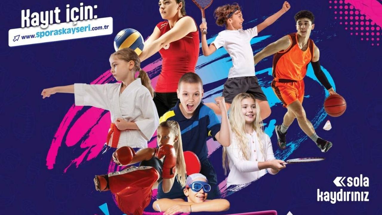 Kayseri'de yaz spor okulları kayıtları başladı! 20 farklı tesiste yapılacak