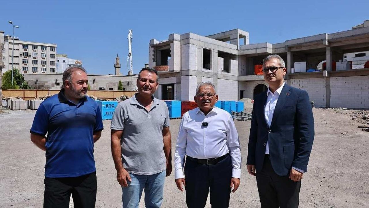 Kayseri'ye güzellik katacak bir mekan daha! Çalışmalar devam ediyor