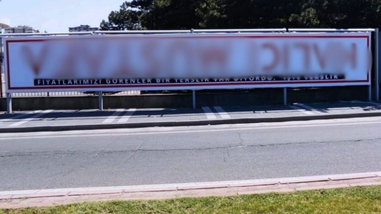 Kayseri’de reklam işleri tersine döndü! Sosyal medyada eleştiri yağdı