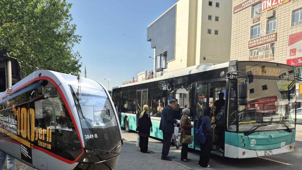 Kayseri'de güzel haber geldi! Toplu ulaşım iki gün ücretsiz olacak