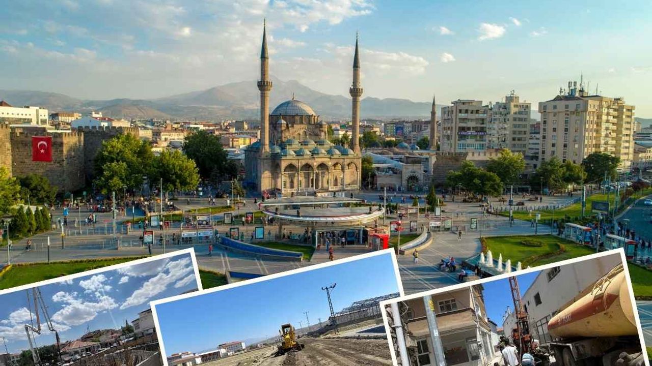 Kayseri’de o ilçe inşaat alanına döndü! Dört bir yanında çalışma var