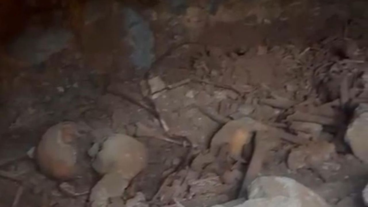 Mahalledeki kazıda insan kafatası ve iskeletleri ortaya çıktı!