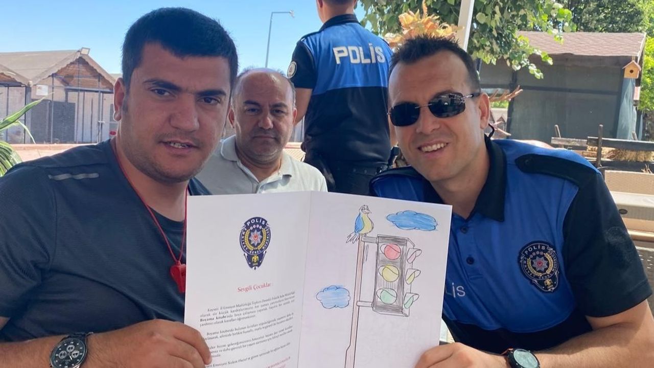 Kayseri'de polis ekiplerinden özel çocuklara büyük moral!