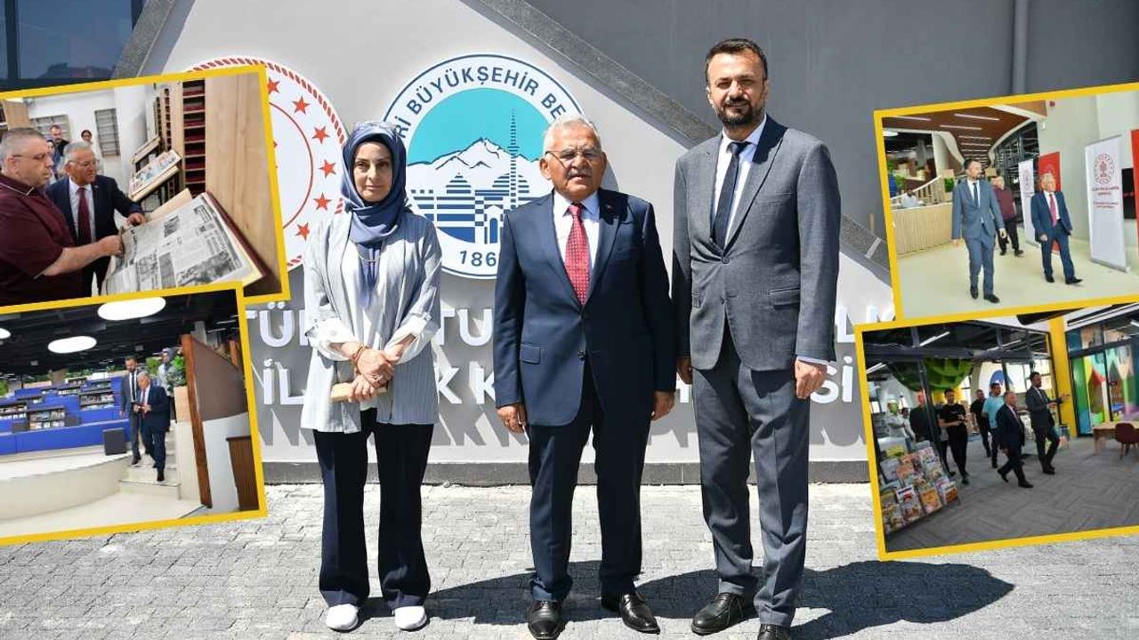 Bu kütüphane Kayseri'ye çok yakıştı! Artık o alanda hizmet veriyor