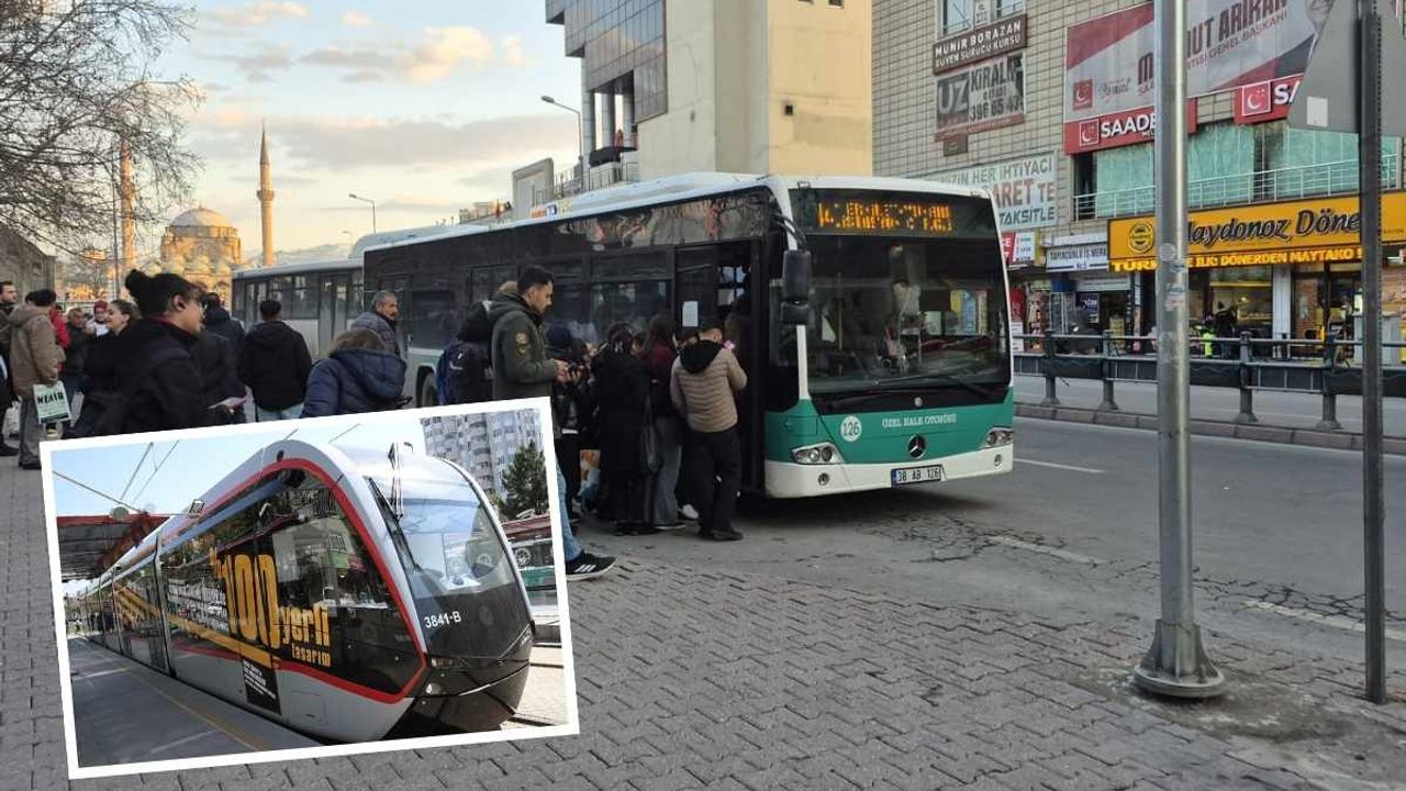 Kayseri’de tramvay ve otobüs hatlarında tarifeler değişiyor! İşte sebebi