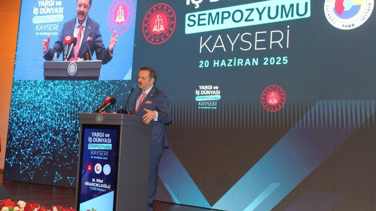 TOBB Başkanı Hisarcıklıoğlu Kayseri'de konuştu: 9 milyon kişi mahkemeye gitmeden anlaştı!