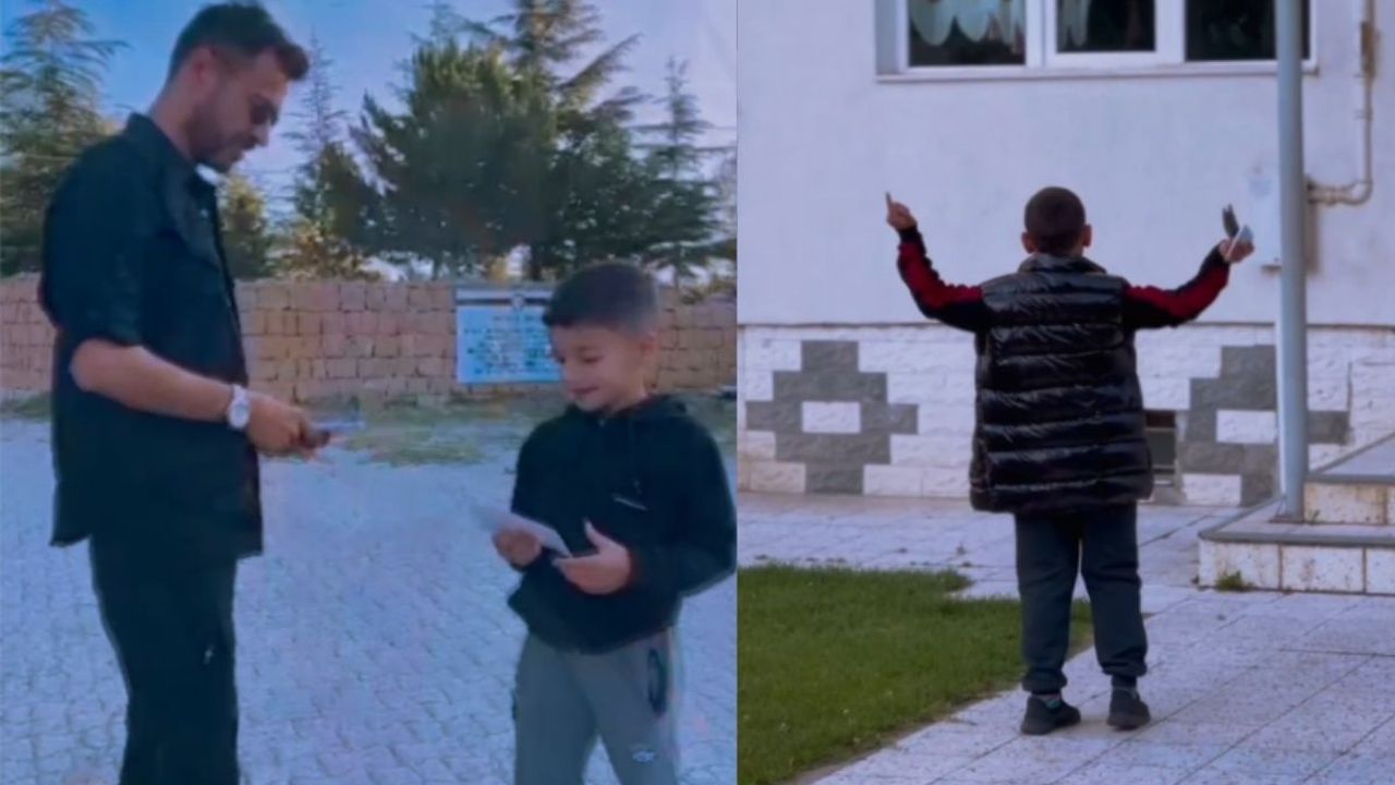 Kayseri'de Bayram Namazı sonrasında çocuklara sürpriz!