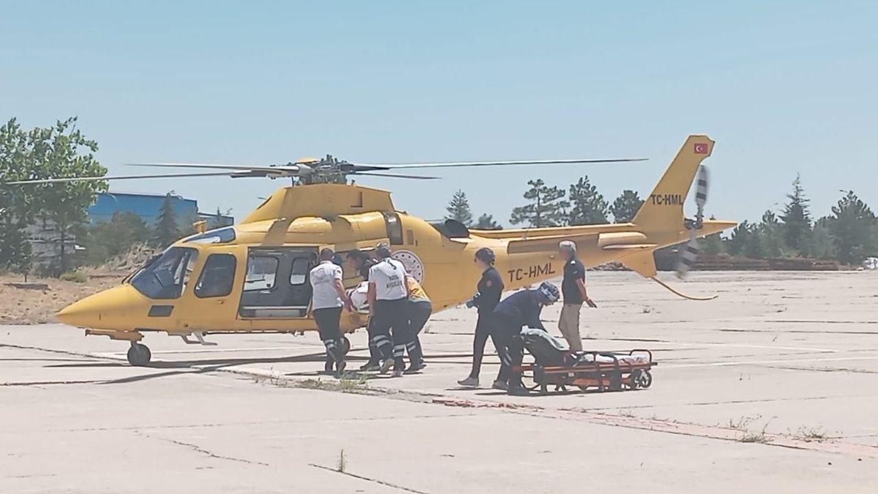 28 yaşındaki genç hasta için helikopter havalandı!