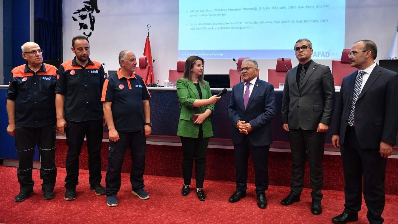 Kayseri Büyükşehir'de en anlamlı eğitim! AFAD düğmeye bastı