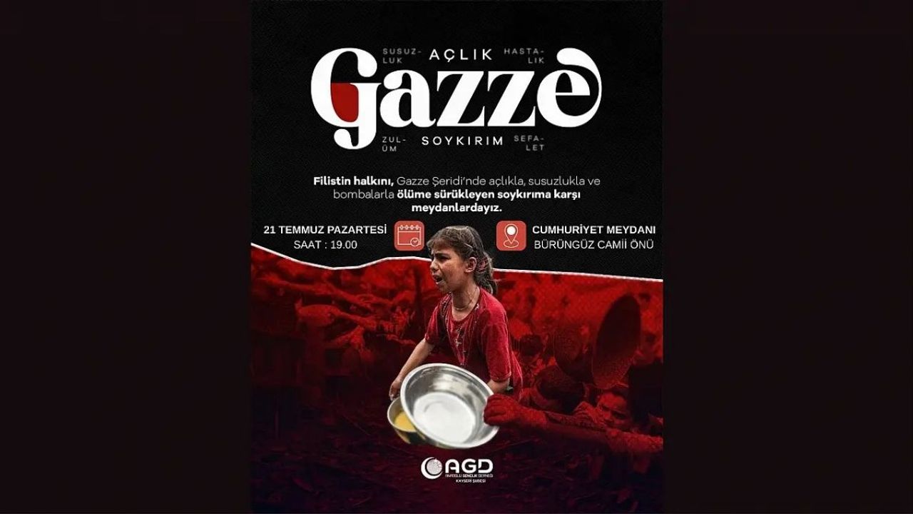 Kayseri, Gazze için yürüyecek: Herkes orada buluşacak!