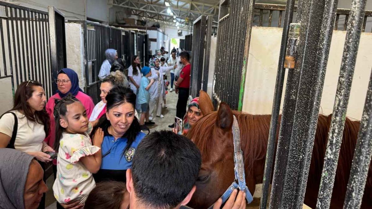 Kayseri'de özel çocuklar atlarla buluştu!