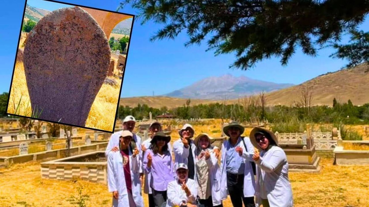 Kayseri’de yüzyılların sessiz tanıkları keşfedildi! Mezar taşları şaşırttı