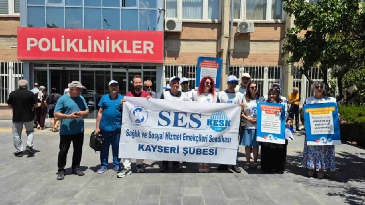 Kayseri'de sağlıkçılardan mobbing, servis, kreş ve maaş isyanı!