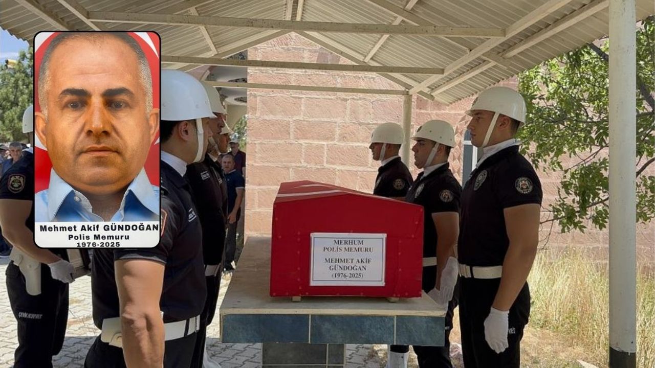 Kayseri emniyet teşkilatını yasa boğan olay! Polis memuru son yolculuğuna uğurlandı